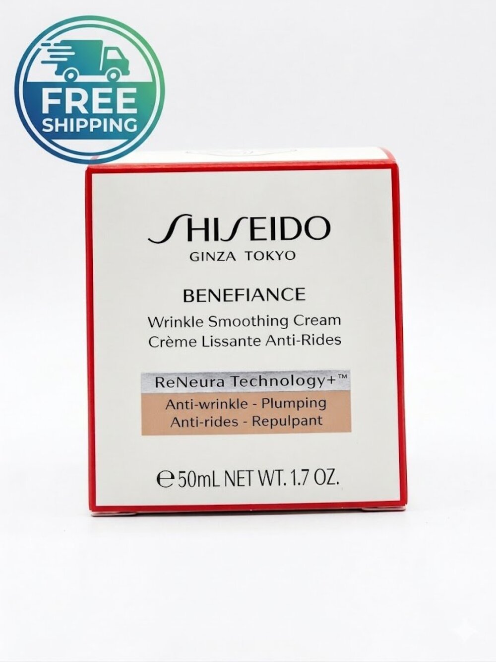 Shiseido Benefiance Wrinkle Smoothing Cream – 50ml / 1.7 oz (2 Pack) – New in Bo - Picture 2 of 3